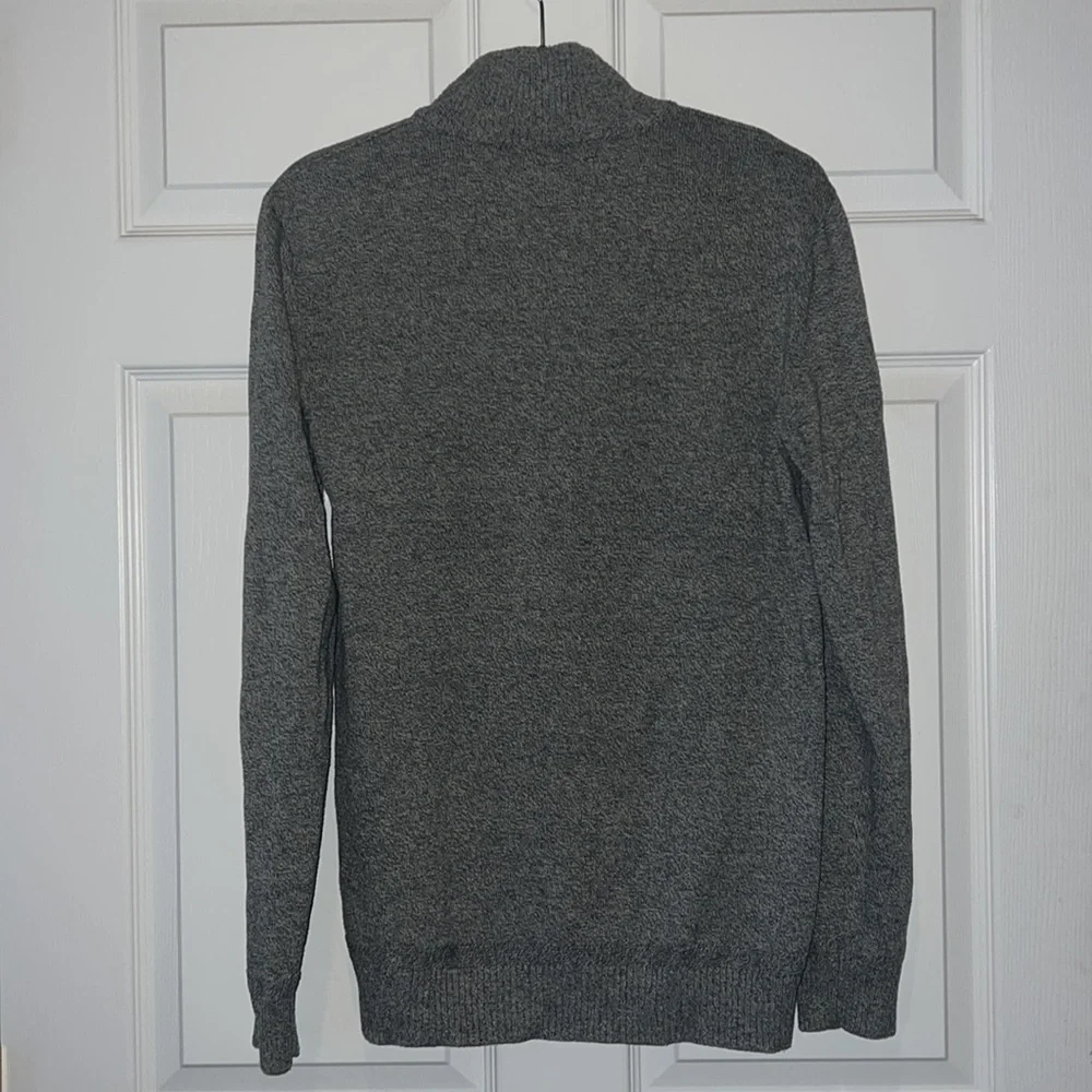 American Eagle 100%‎ cotton Gray collared sweater size Large